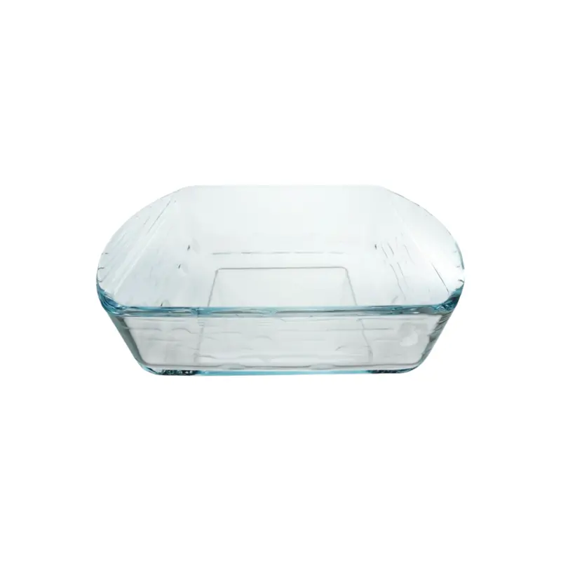 1.08 Litre Square Glass Serving Tray – Borcam Heavy-Duty Dish 1