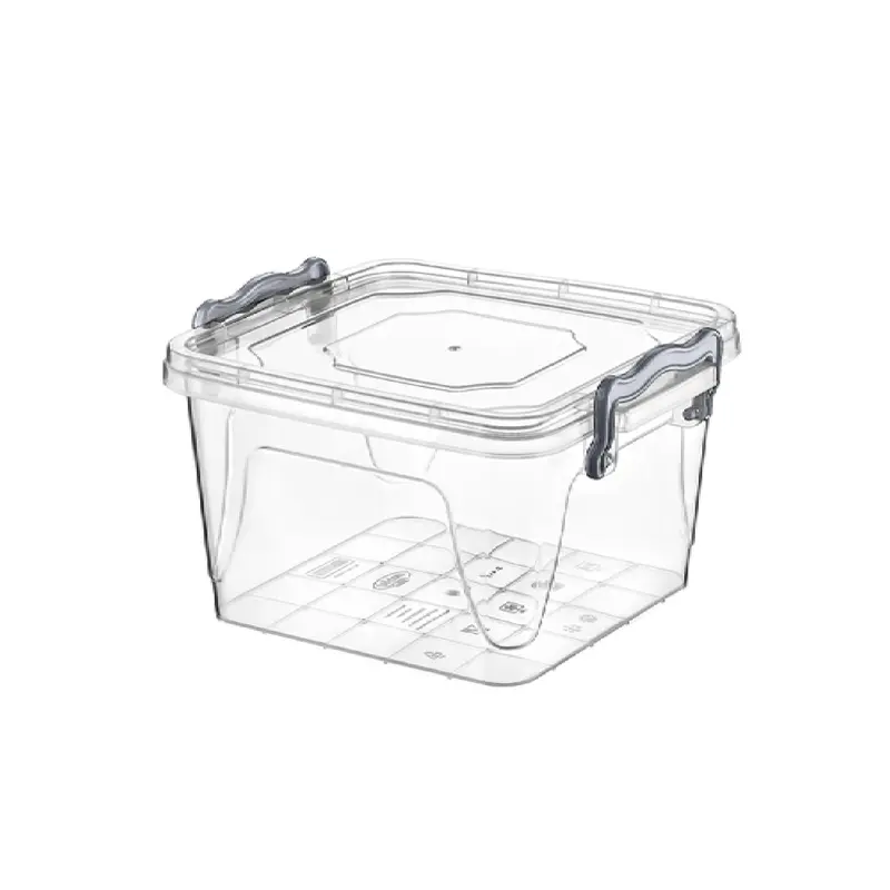 1.2-Litre Square Clip-Lock Utility Box – Compact Airtight Storage Container (021130) 1