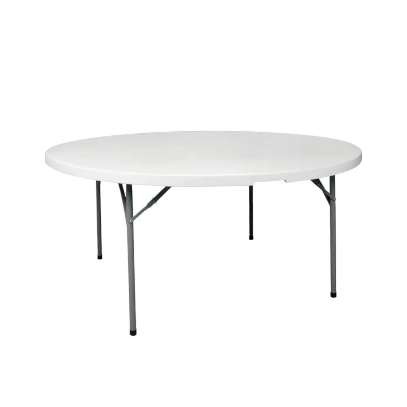 1.5M (4Ft) Round Trestle Table – 10-Person Capacity, Durable Build 1