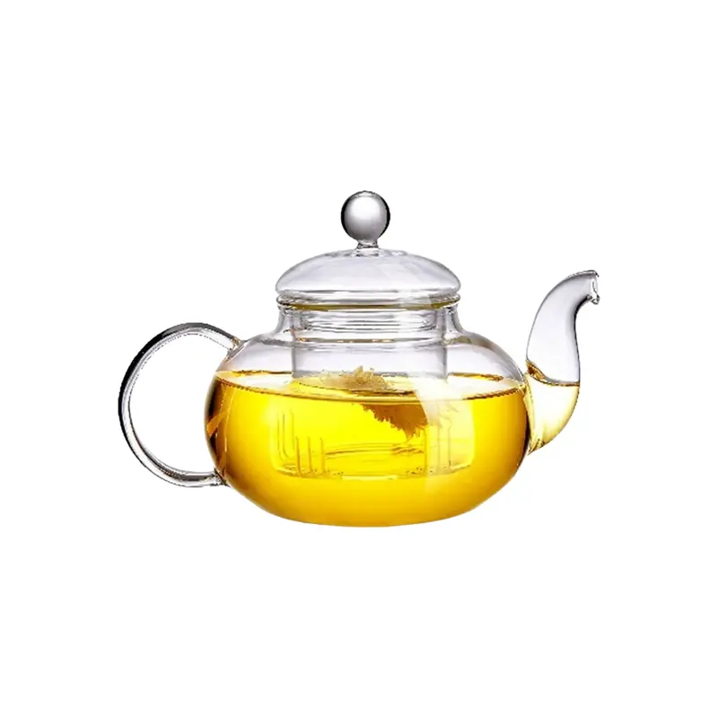 1-Liter Borosilicate Coffee Teapot – Clear Glass Design Gl2887 1