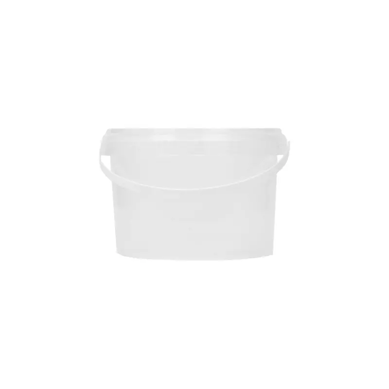 1-Liter Frosted Plastic Storage Bucket With Airtight Seal 1