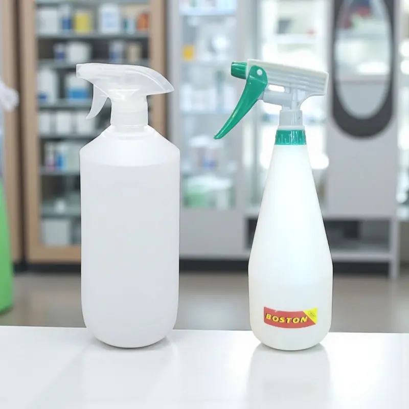 1-Litre Frosted Hdpe Boston Bottle With Trigger Fine-Mist Sprayer 1