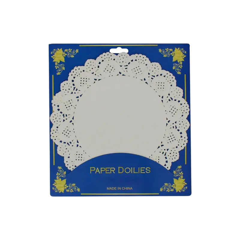 10-Inch White Paper Doilies – 24-Pack Elegant Lace Dessert Liners 1