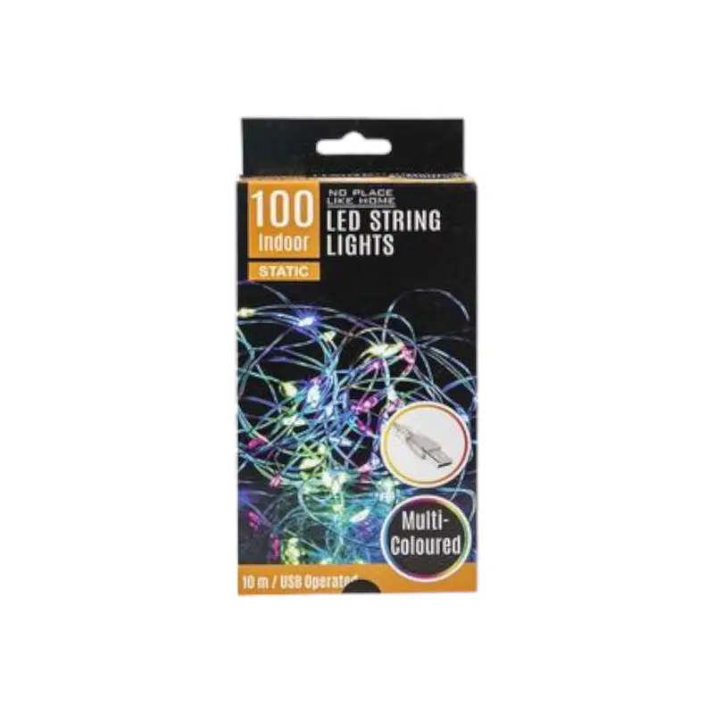 10-Meter Multicolor Led Fairy Light String – 100-Bulb Indoor Decoration With Usb Charging 1