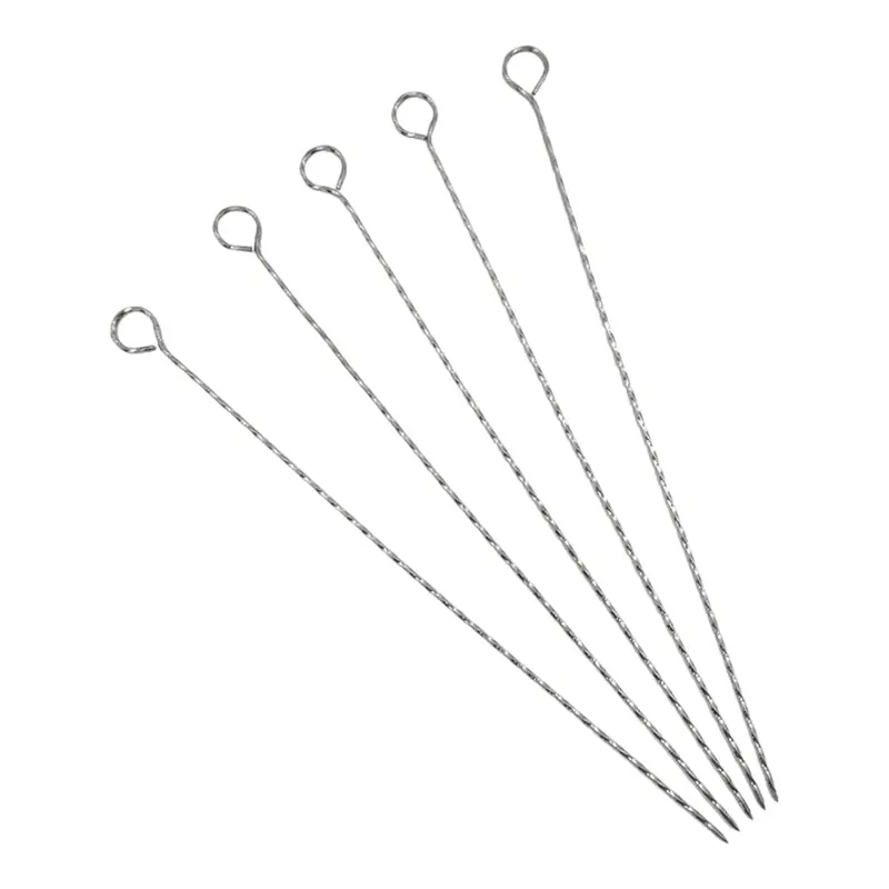 10-Piece Stainless Steel Bbq Skewers – Heavy-Duty Braai Grill Set (Model 7710-2) 1