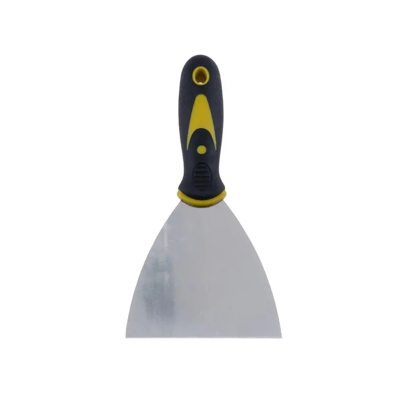 100 Mm Rubber-Handled Scraper – Yellow Grip, Professional Grade (Ref. 5286) 1