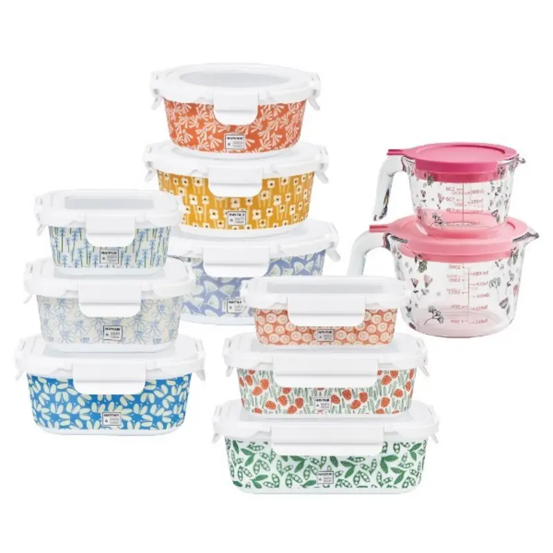 11-Piece Airtight Food Storage Container Set – Garden-Inspired Kitchen Collection 1