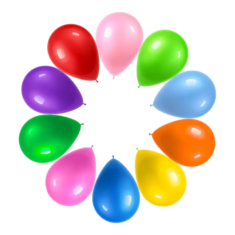 12-Inch Latex Party Balloons – Jumbo Round Balloons (10-Pack) 1