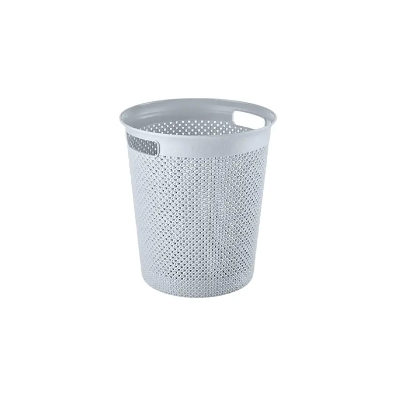 12-Litre Diamond-Design Round Office Waste Basket – Stylish Desktop Bin (011309) 1