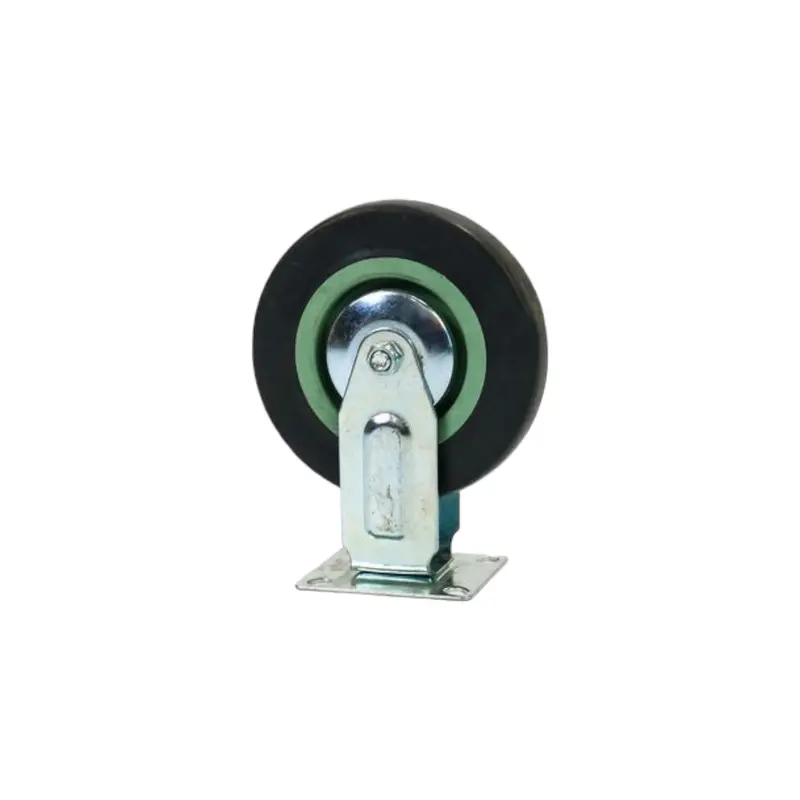 125Mm Fixed-Position Tpr Castor – 278Tpr Series With P80 Plate 1