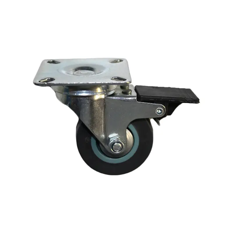 125Mm Locking Castor Wheel – Brake-Enabled Swivel Caster 1