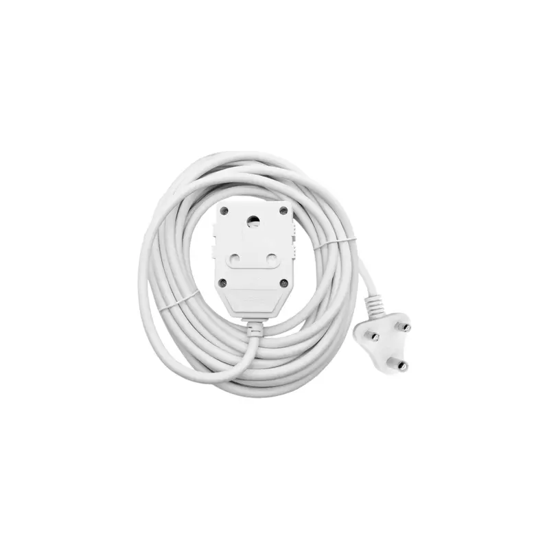15-Metre 10A White Extension Cord With Dual Coupler 1