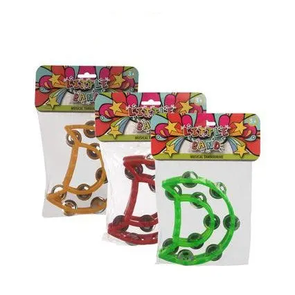 15 X 12Cm Plastic Tambourine – Handheld Percussion For Young Musicians 1