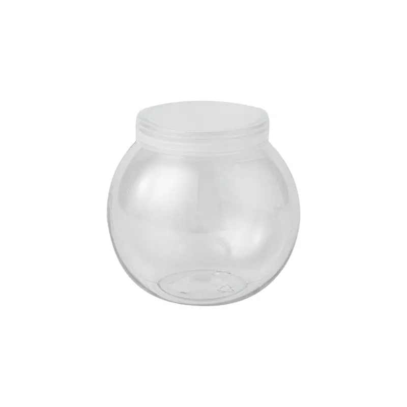 160 Ml Round Glass-Like Storage Jar – Acrylic Sphere Container (5-Pack) 1
