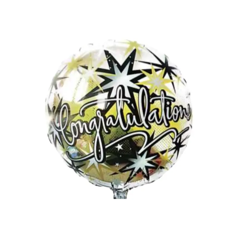 18-Inch Celebration Foil Balloon – 'Congratulations' Theme 1