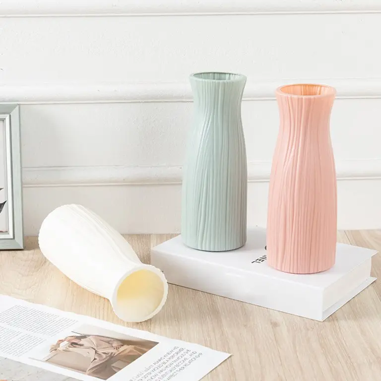 19Cm Compact Plastic Planter Vase – Space-Saving Flower Holder For Small Spaces (Model 506) 1