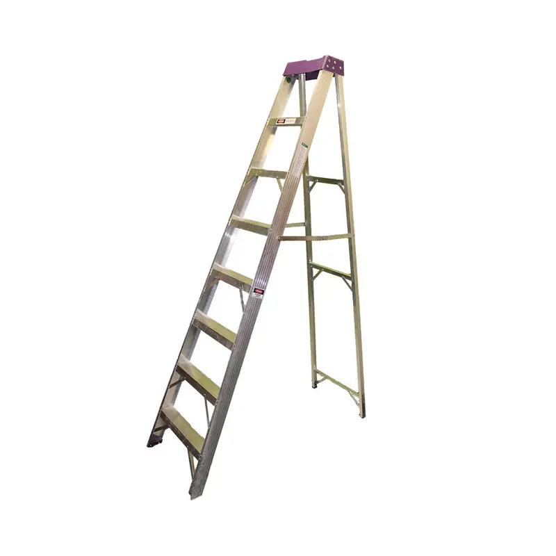 2.4 M Aluminum Step Ladder – Industrial 8-Step A-Frame Design (Asl8) 1