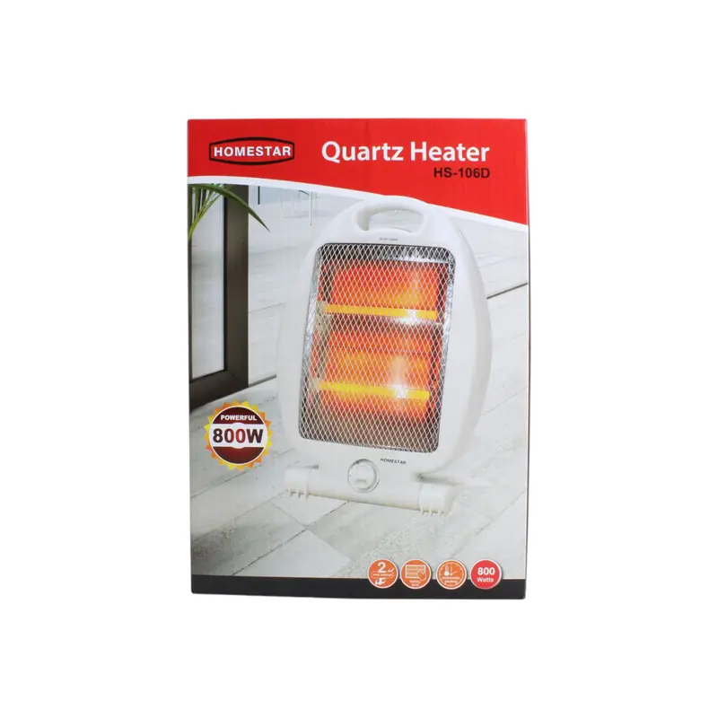 2-Bar Quartz Space Heater – Energy-Efficient Hs-106D Model 1