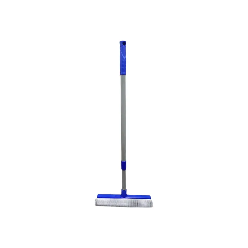 2-In-1 Window Squeegee With Extendable Handle, Blue Trim 1