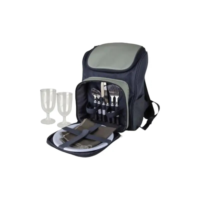 2-Person Picnic Cooler Bag With Built-In Accessories 1