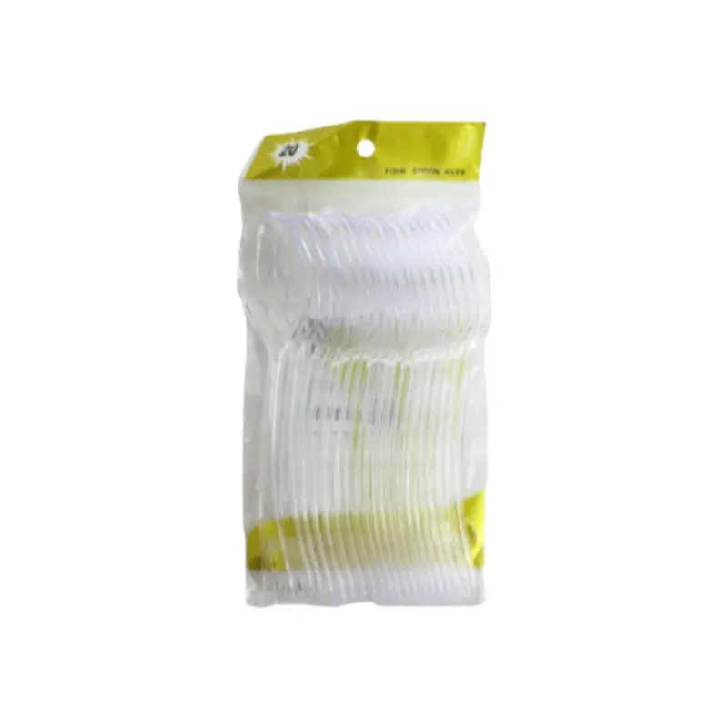 20-Pack Of Disposable 17Cm White Plastic Spoons 1