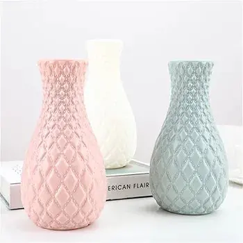 22.5Cm Multi-Use Plastic Planter Vase – Modern Indoor Flower Pot & Desk Decor 1