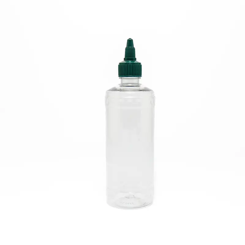 350 Ml Amla Oil Pet Dropper Bottle With Green Spout Lid 1