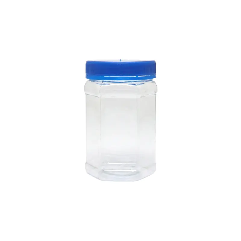 350Ml Hexagonal Pet Storage Jar – Model 0034Ap 1