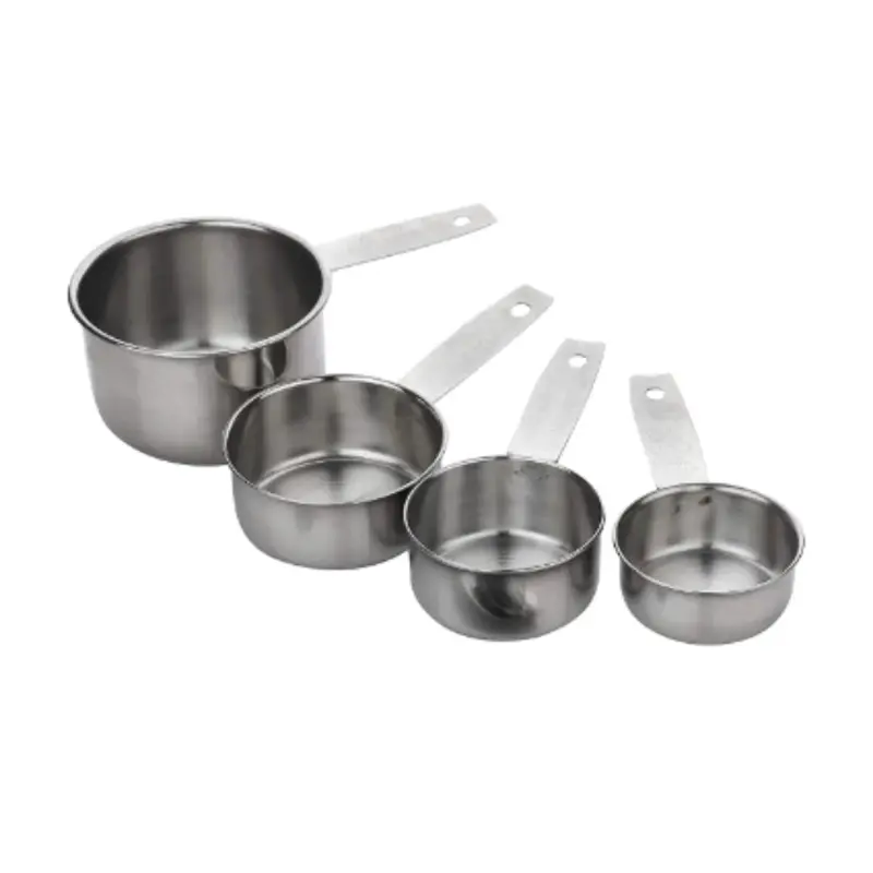4-Piece Stainless Steel Measuring Cup Set – Mirror-Finish, Dishwasher-Safe (Sgn2142) 1