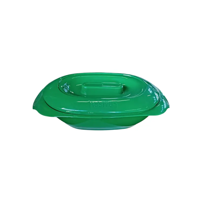5-Liter Oval Plastic Salad Bowl – Includes Tight-Fit Lid 100133 1