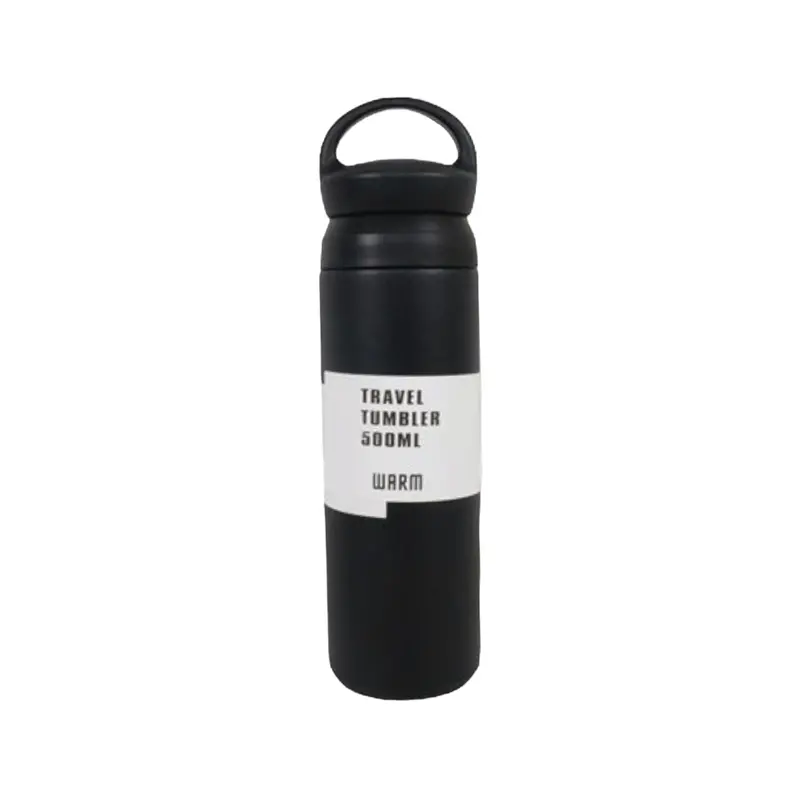 500Ml Double-Walled Vacuum Travel Flask With Hoop Handle 1