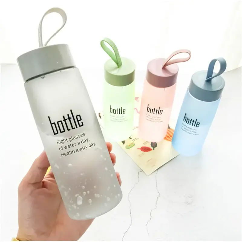 500Ml Frosted Patterned Sports Water Bottle – Lightweight, Ergonomic Grip, 19Cm Tall 1