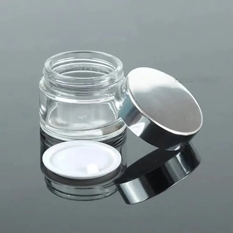50Ml Premium Glass Cosmetic Container With Airtight Closure 1