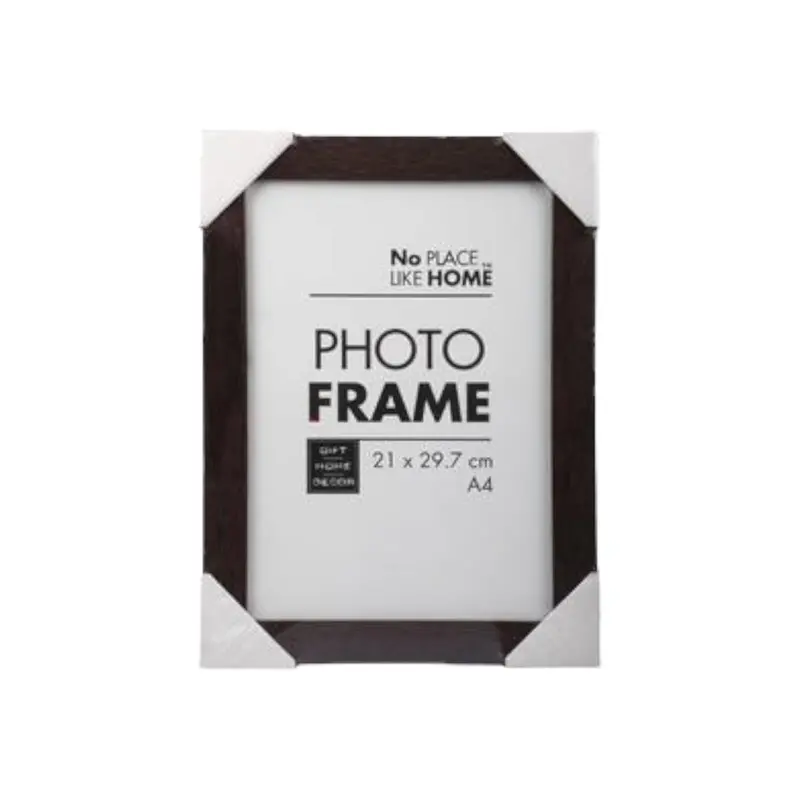A4 Mahogany-Style Plastic Certificate Frame – Elegant Document Presentation 1