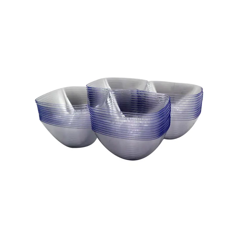 Acrylic 4-Compartment Mini Dessert Bowl – 6 × 6 Cm, 12-Pack 1