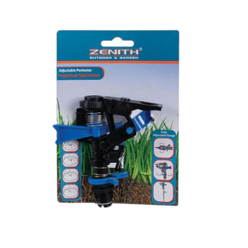 Adjustable Impulse Sprinkler Head – Full-Circle Rotating Irrigation 1