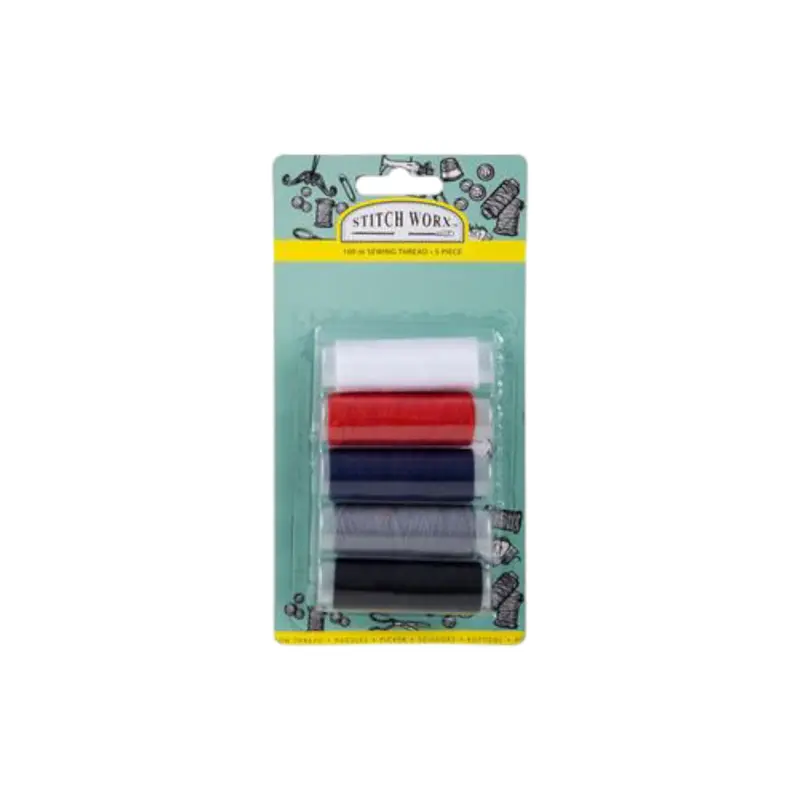 Assorted Swing Thread Reels – 5 Colors, 100 Meters Each 1