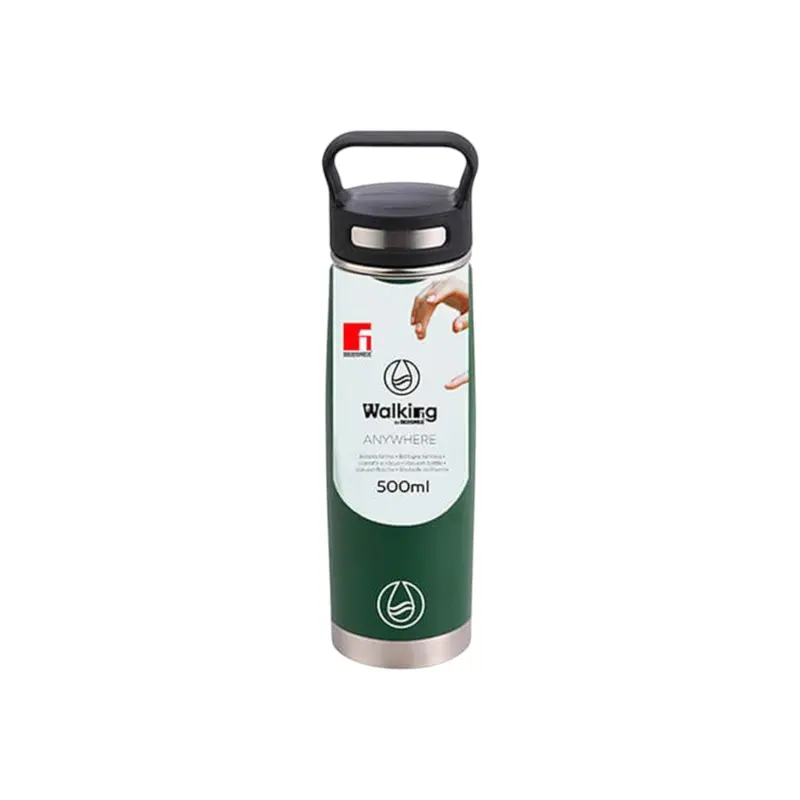 Bergner 500Ml Green Vacuum Insulated Flask – Stainless Steel Thermal Bottle – Sgn2197 1
