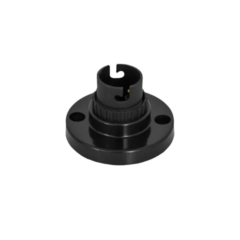 Black Batten-Type Bulb Holder With Base (Wb(B)) 1