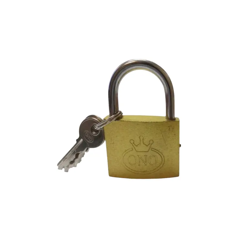 Bravo Gold Padlock – 50Mm Shackle Security Lock With Brass Finish 1