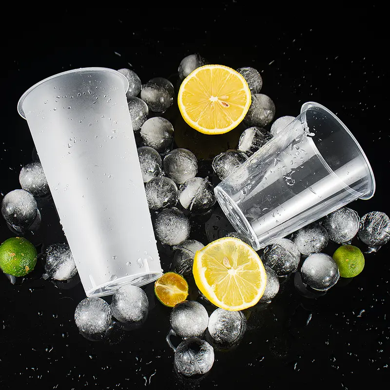 Clear And Frosted Pp Smoothie Cups – Bpa-Free Reusable Drinking Tumblers 1