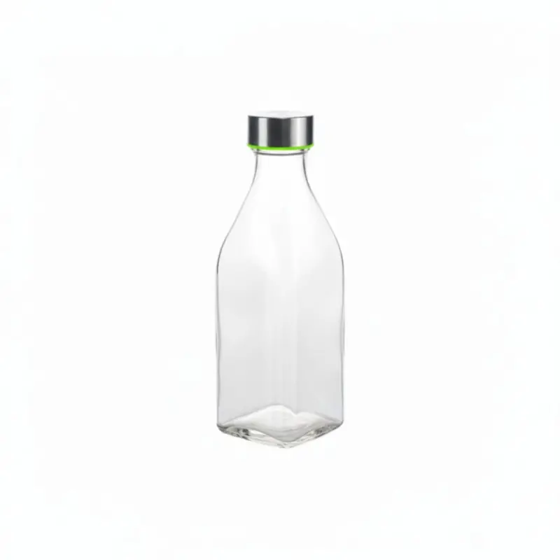 Clear Glass Storage Bottle With Airtight Lid – 500 Ml Capacity 1