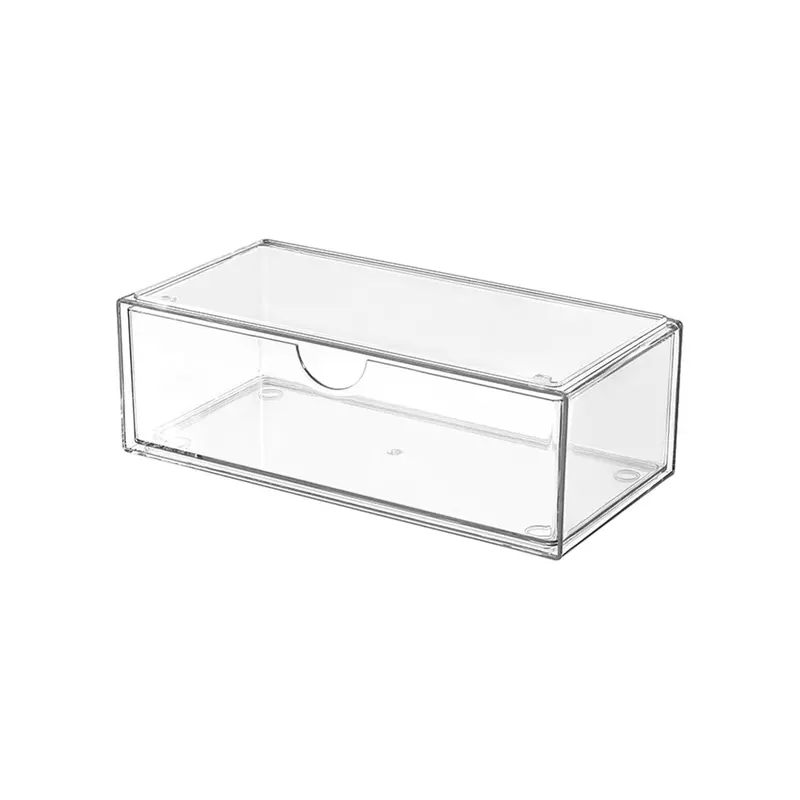 Clear Waterproof Cosmetic & Jewelry Organizer – Modern Drawer-Style Storage Box 1