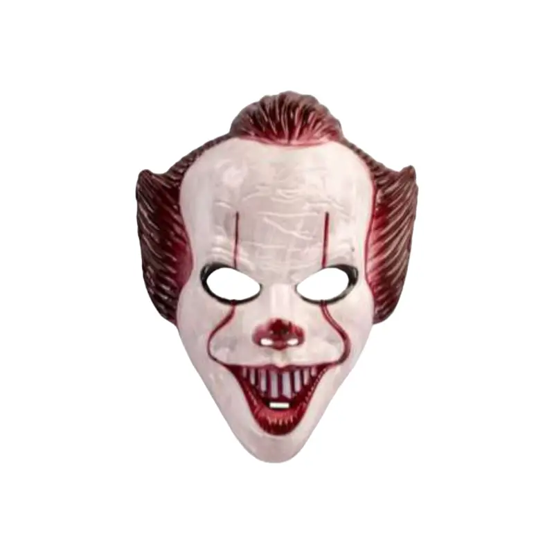 Clown-Themed Plastic Party Mask – Nighttime Or Carnival Costume Accessory 1