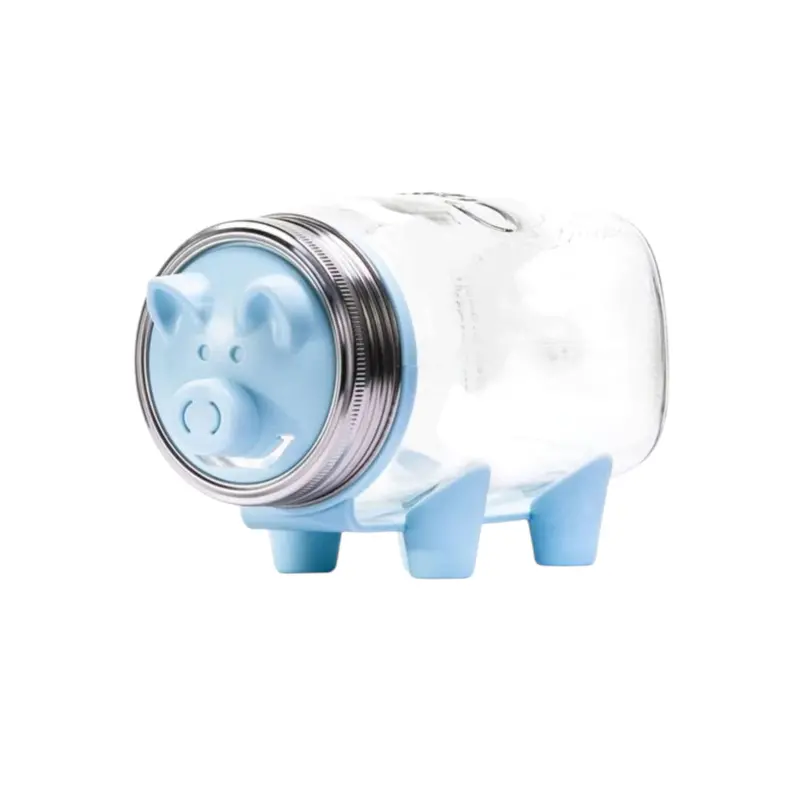 Consol 1-Litre Blue Piggy Bank – Ceramic Savings Jar, Model 27176 1