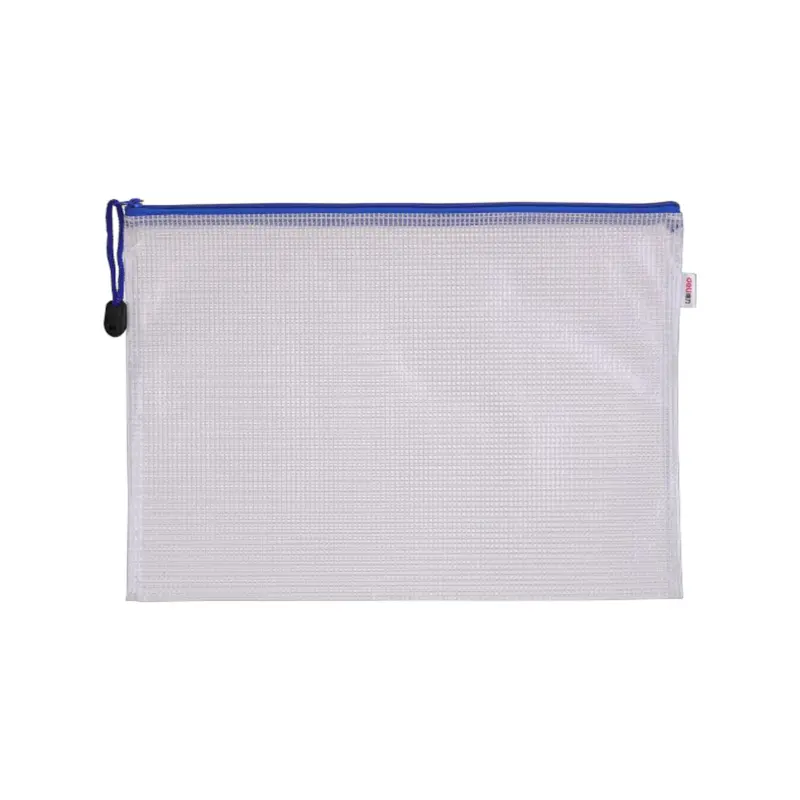 Deli A4 Zippered Folder – Clear Polypropylene Document Organizer 1
