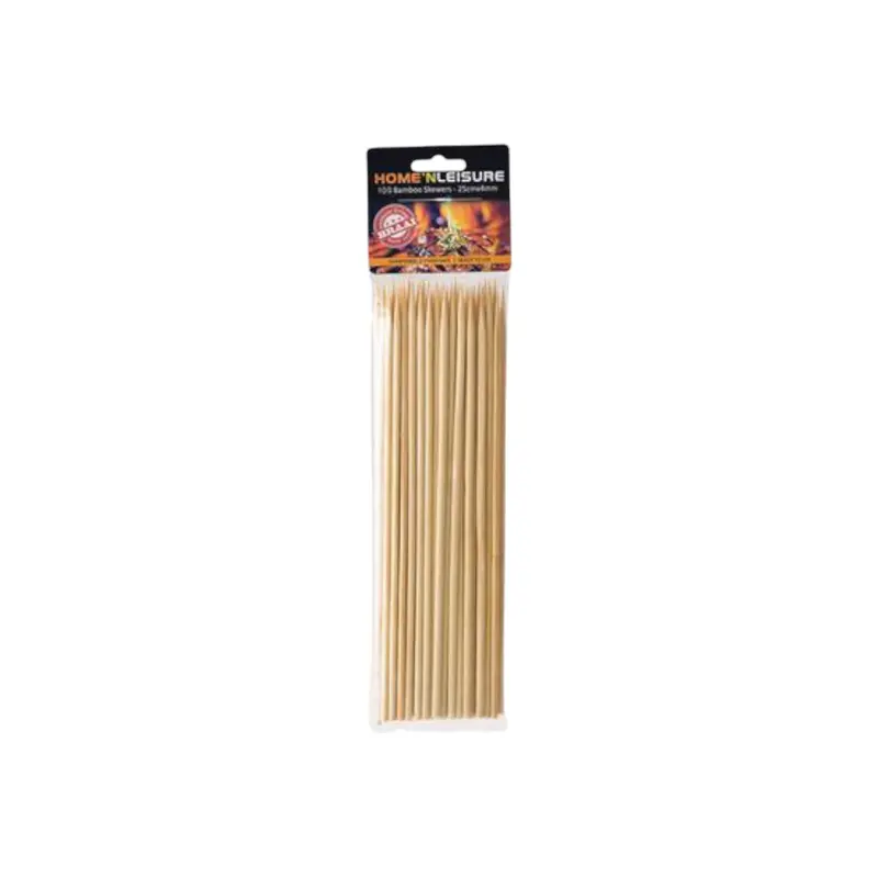Eco-Friendly Bamboo Skewers – 25 Cm × 4 Mm, Pack Of 100 1