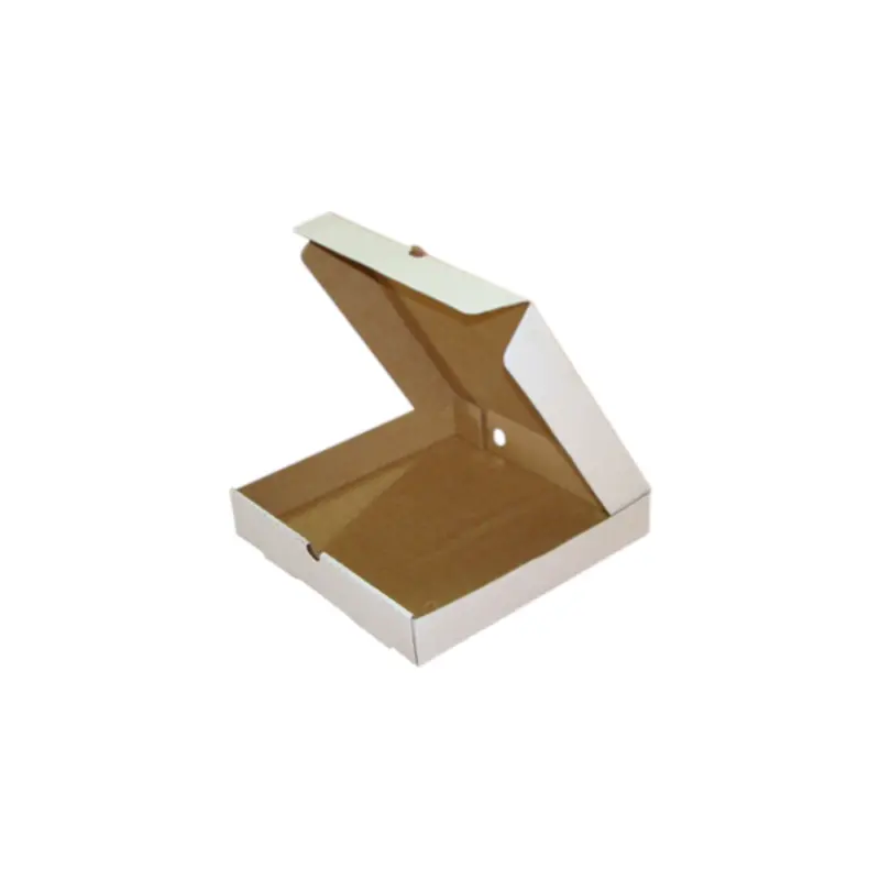 Eco-Friendly Kraft Corrugated Pizza Box – 14 × 14 × 1.5 Inches 1