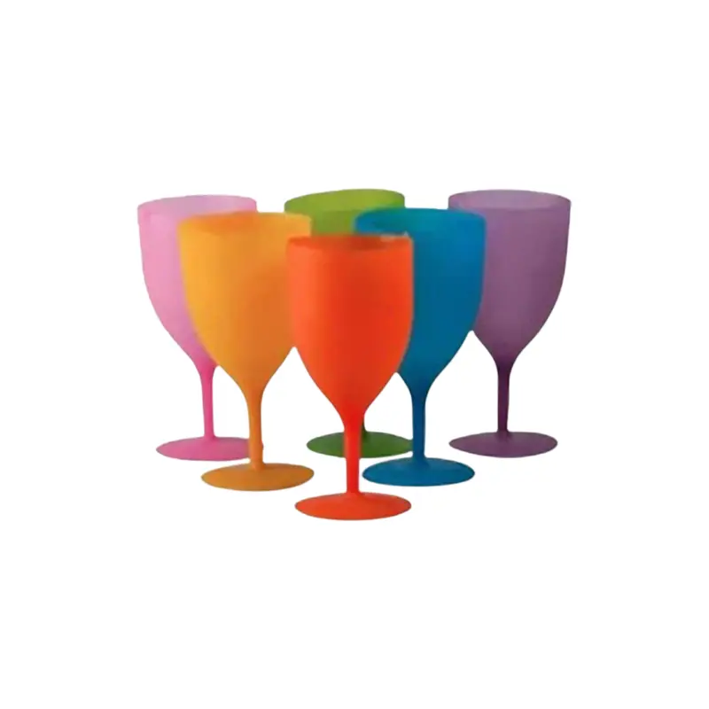 Elite Picnic Flute Glasses – 330Ml Plastic, 6-Pack Assorted Colors 1