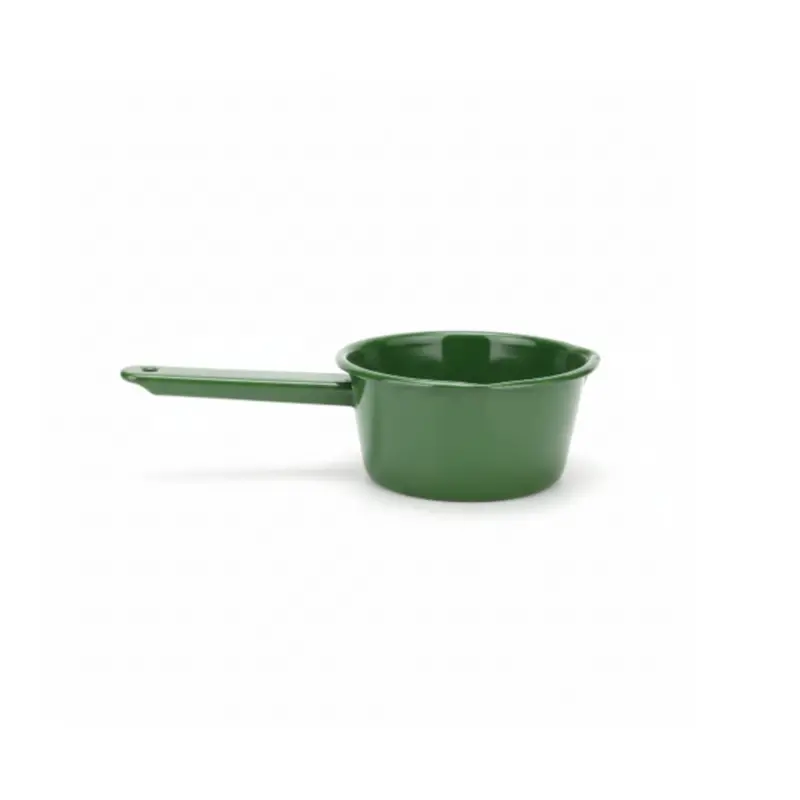 Enamel Milk Saucepan – 14Cm Diameter, Smooth Base For Even Heating 1